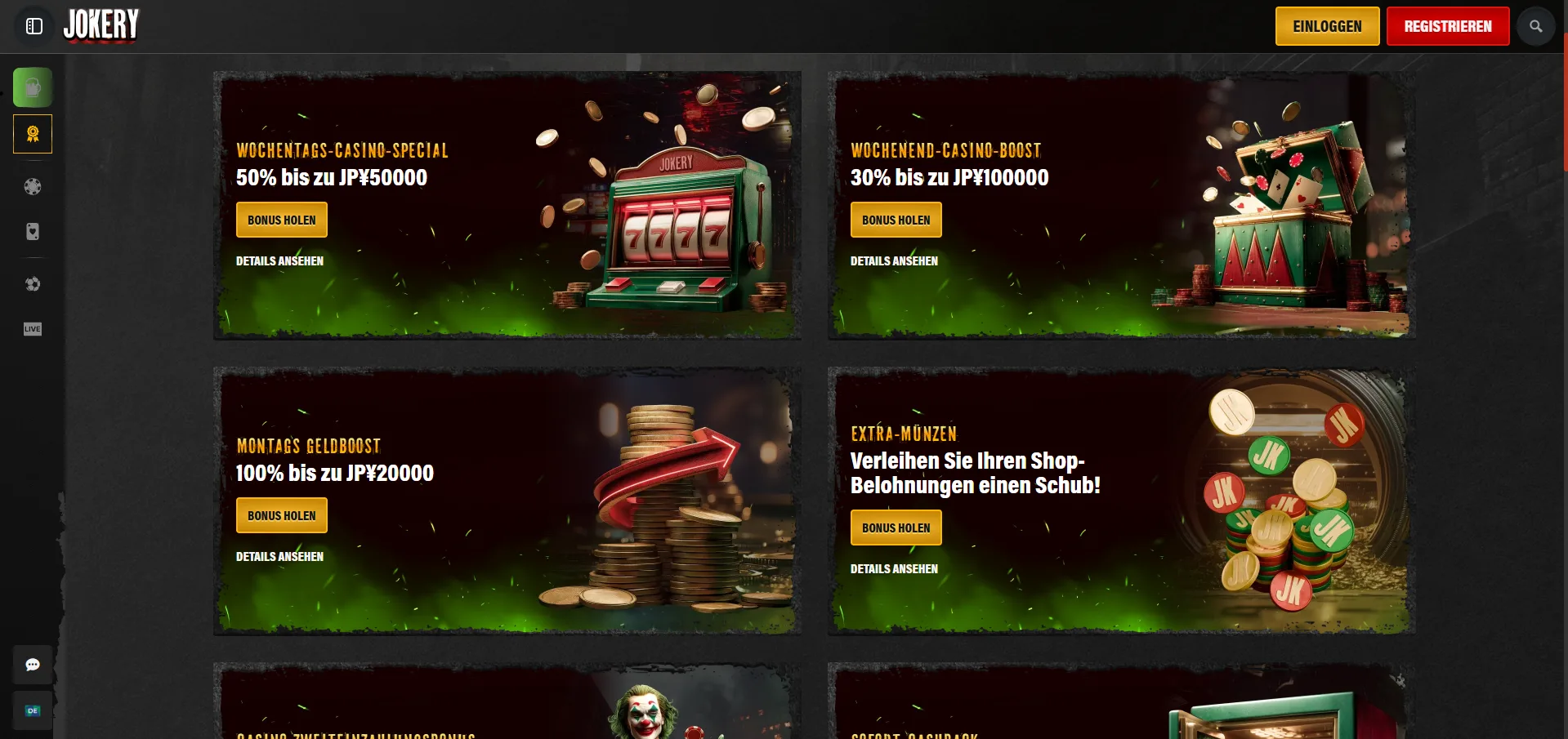 Jokery Casino Spiele